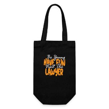 Be Young have Fun visit the Lawyer - Gift Bag for Bottles - black - Front