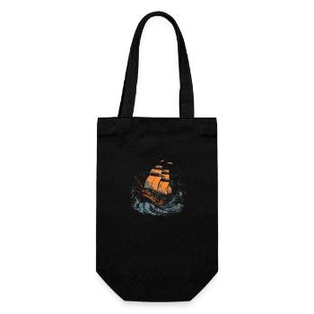 Pirate Ship - Geschenkbeutel für Flaschen - Schwarz - Vorne