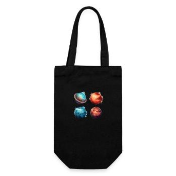 Le système cosmique - Planètes - Sac à bouteille - noir - Devant