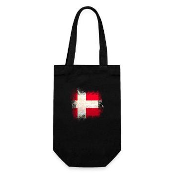 Dänemark Kopenhagen Dänisch Skandinavien Flagge Dansk - Geschenkbeutel für Flaschen - Schwarz - Vorne