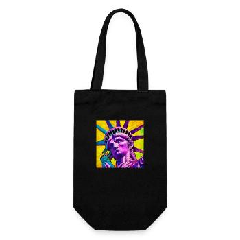 Statue of Liberty - Gift Bag for Bottles - black - Front