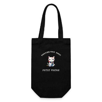 Touche pas mon petit frère - Sac à bouteille - noir - Devant