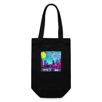 New York city van gogh - Sac à bouteille - noir - Devant