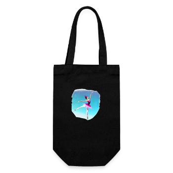 Dancer Ballet Gift Dance Ballerina Dance Class - Gift Bag for Bottles - black - Front