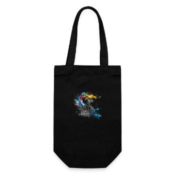 Cyclist - Gift Bag for Bottles - black - Front