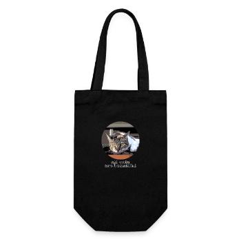All cats are beautiful - Gift Bag for Bottles - black - Front
