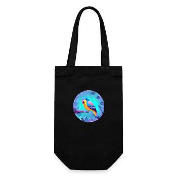 Budgerigar Bird Cockatiel Bird Owner - Gift Bag for Bottles - black - Front