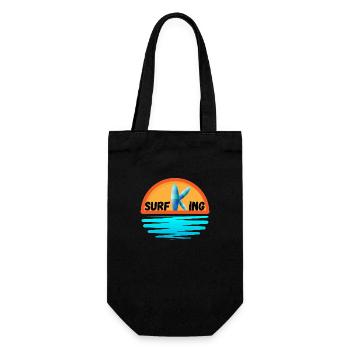 Roi du surf - Sac à bouteille - noir - Devant