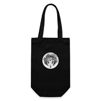 Mädchen - Geschenkbeutel für Flaschen - Schwarz - Vorne