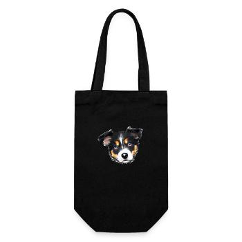 Dogs Dog Owner German Shepherd Dog Dog Owner Dog - Gift Bag for Bottles - black - Front