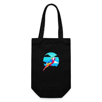 Budgerigar Bird owner Bird cockatiel - Gift Bag for Bottles - black - Front