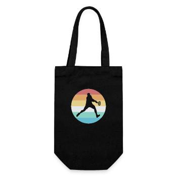 Tennis Sport Tennismatch Spruch - Geschenkbeutel für Flaschen - Schwarz - Vorne