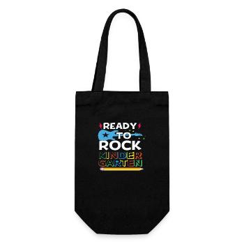 Ready To Rock Kindergarten - Gift Bag for Bottles - black - Front