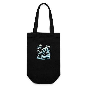 Montagne de glace - Sac à bouteille - noir - Devant