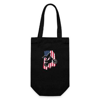 Dirt Bike États-Unis - Sac à bouteille - noir - Devant