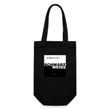 SCHWARZ WEISS - Geschenkbeutel für Flaschen - Schwarz - Vorne