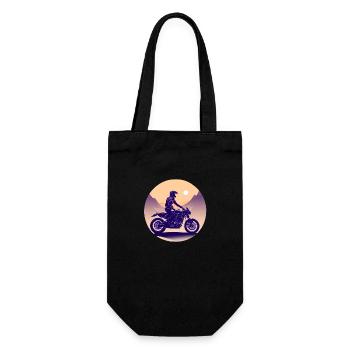 Motorcycle Motorcycle Fan Motorcross Motorcyclists - Gift Bag for Bottles - black - Front