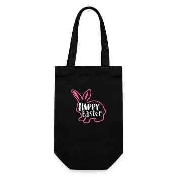 Happy Easter Frohe Ostern - Gift Bag for Bottles - black - Front
