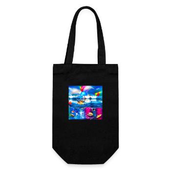 children having good time during summer holidays a - Gift Bag for Bottles - black - Front