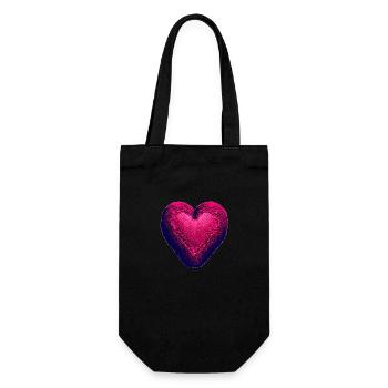 Mariage Amour Saint-Valentin Fête des mères Fiançailles - Sac à bouteille - noir - Devant