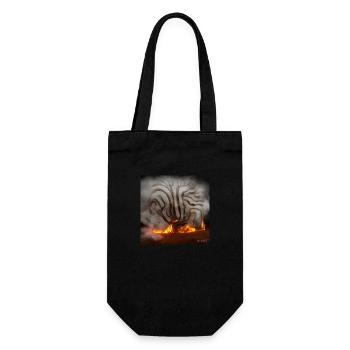 old tree burns - Gift Bag for Bottles - black - Front