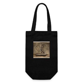 last day of old tree before being cut down - Gift Bag for Bottles - black - Front