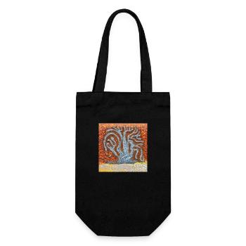 old tree during spring - Gift Bag for Bottles - black - Front