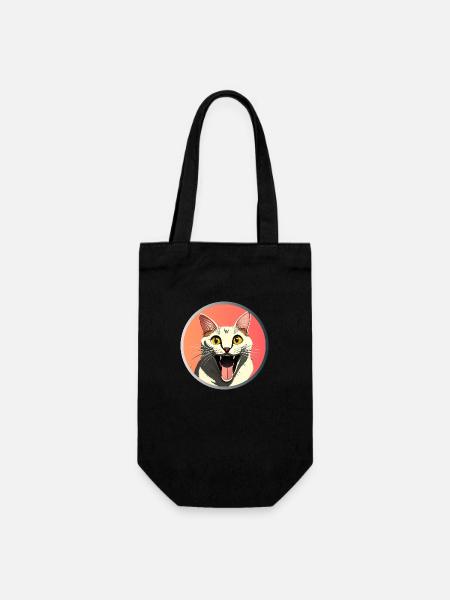 Happy Kitty - Sac à bouteille - noir