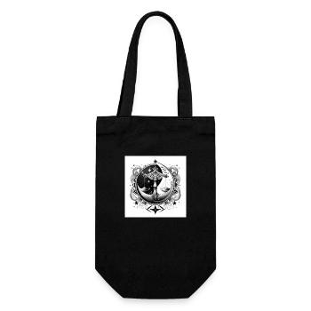 Balance ying yang - Gift Bag for Bottles - black - Front