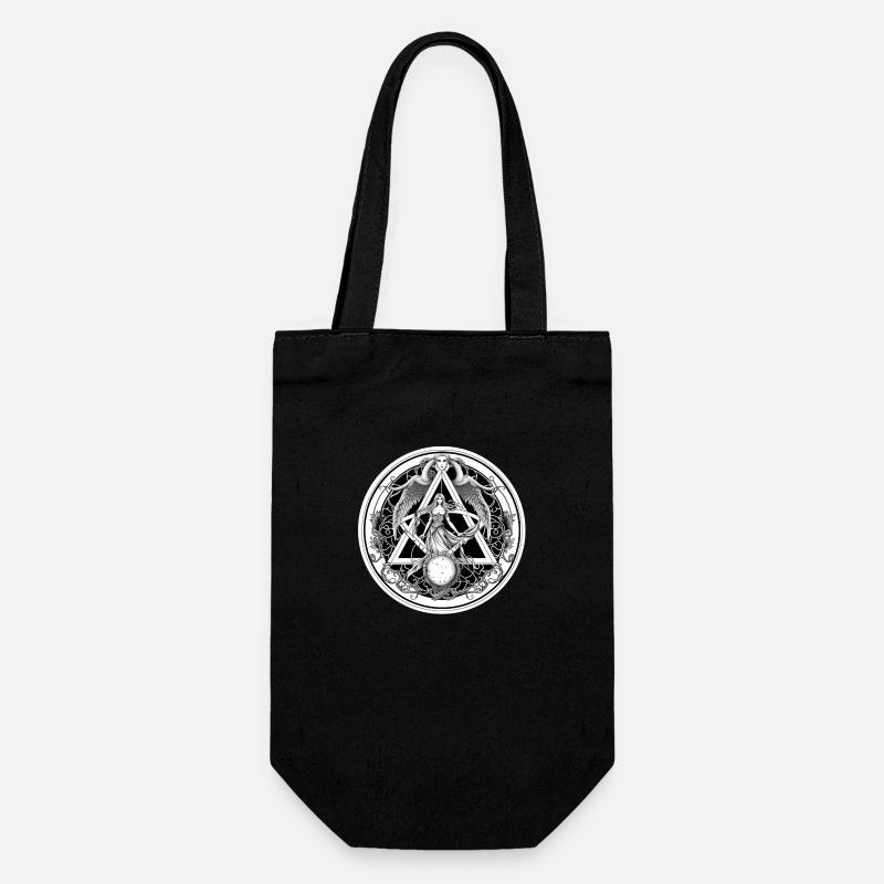 Illuminati-Göttin - Geschenkbeutel für Flaschen - Schwarz
