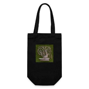 old tree is going to be green - Gift Bag for Bottles - black - Front