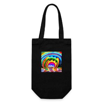 Regenbogen für Künstler - Geschenkbeutel für Flaschen - Schwarz - Vorne