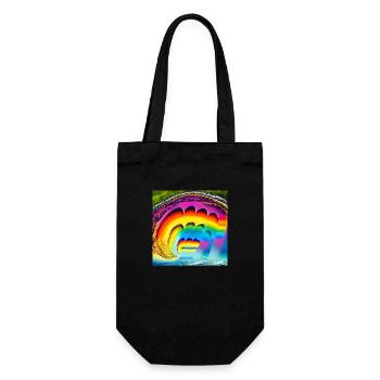 Arc-en-ciel en été - Sac à bouteille - noir - Devant