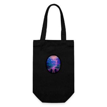 Seelenweg 03 - Gift Bag for Bottles - black - Front