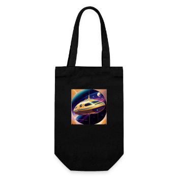 Design Only 2 0 5 0 S Retro Future Art Deco - Gift Bag for Bottles - black - Front
