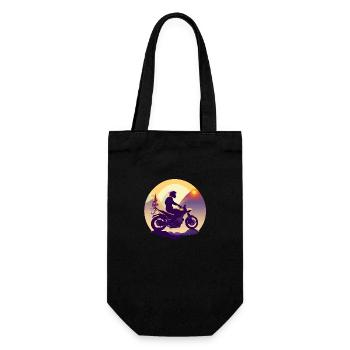 Motorcycle Motorcycle Fan Motorcyclist Motorcross - Gift Bag for Bottles - black - Front