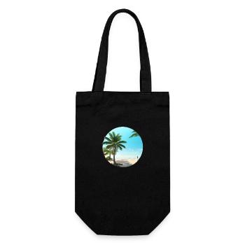 Vacances d’été Plage Palm Island Sun Palm - Sac à bouteille - noir - Devant