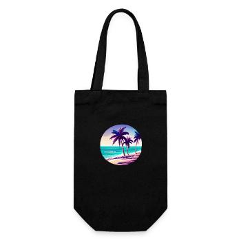 Vacances d’été Palm Beach Palm Island Sun - Sac à bouteille - noir - Devant