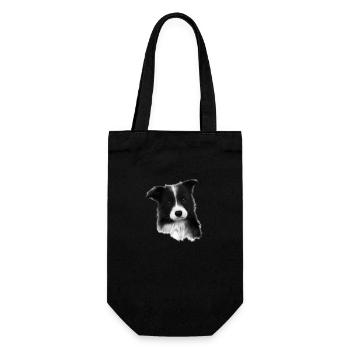 Chiens Border Collie Propriétaires de chiens Amoureux des chiens - Sac à bouteille - noir - Devant
