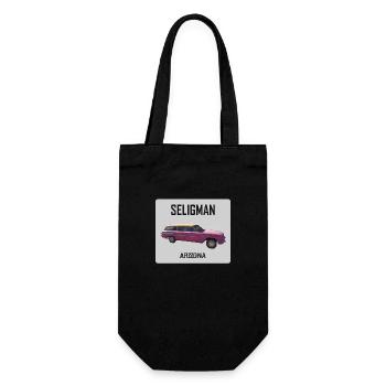 Old car in Seligman in Arizona, US Road 66 - Gift Bag for Bottles - black - Front