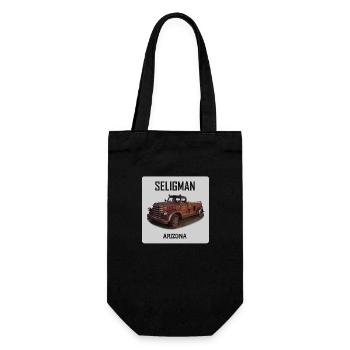 Old car in Seligman in Arizona, US Road 66 - Gift Bag for Bottles - black - Front