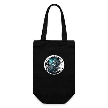 Female priestess - Gift Bag for Bottles - black - Front