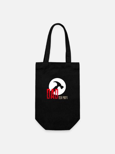 Papa Design Dad der Profi - Geschenkbeutel für Flaschen - Schwarz