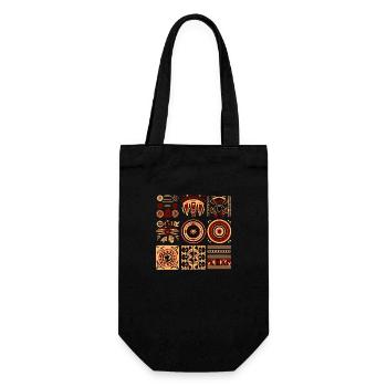 Folklore africain - Sac à bouteille - noir - Devant