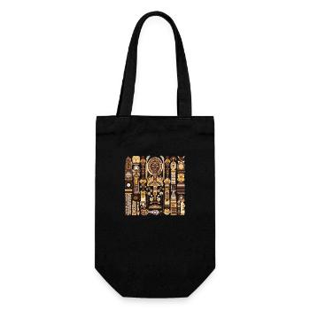 Folklore africain - Sac à bouteille - noir - Devant