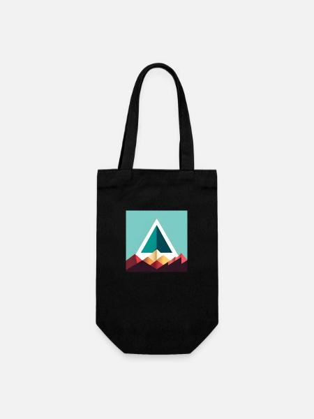 abstract triangle - Gift Bag for Bottles - black