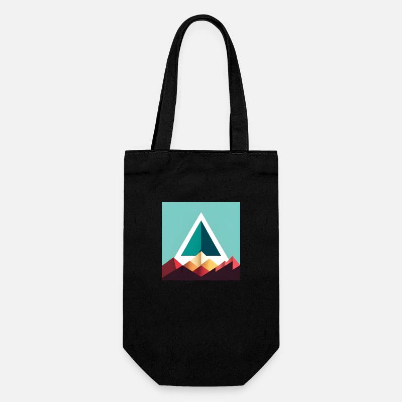 abstract triangle - Gift Bag for Bottles - black