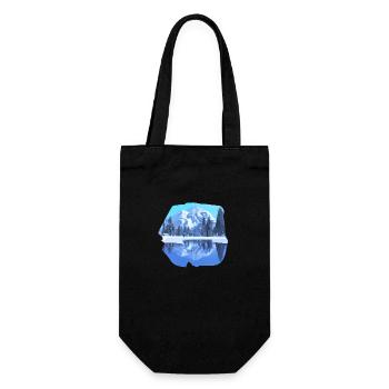 Mountains Hike Mountain Hikers Hiking Mountain Hiking - Gift Bag for Bottles - black - Front