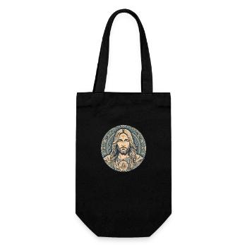 Jesus Christ #04 - Geschenkbeutel für Flaschen - Schwarz - Vorne