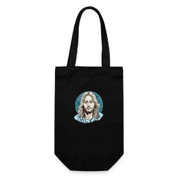 Jesus Christ #06 - Geschenkbeutel für Flaschen - Schwarz - Vorne